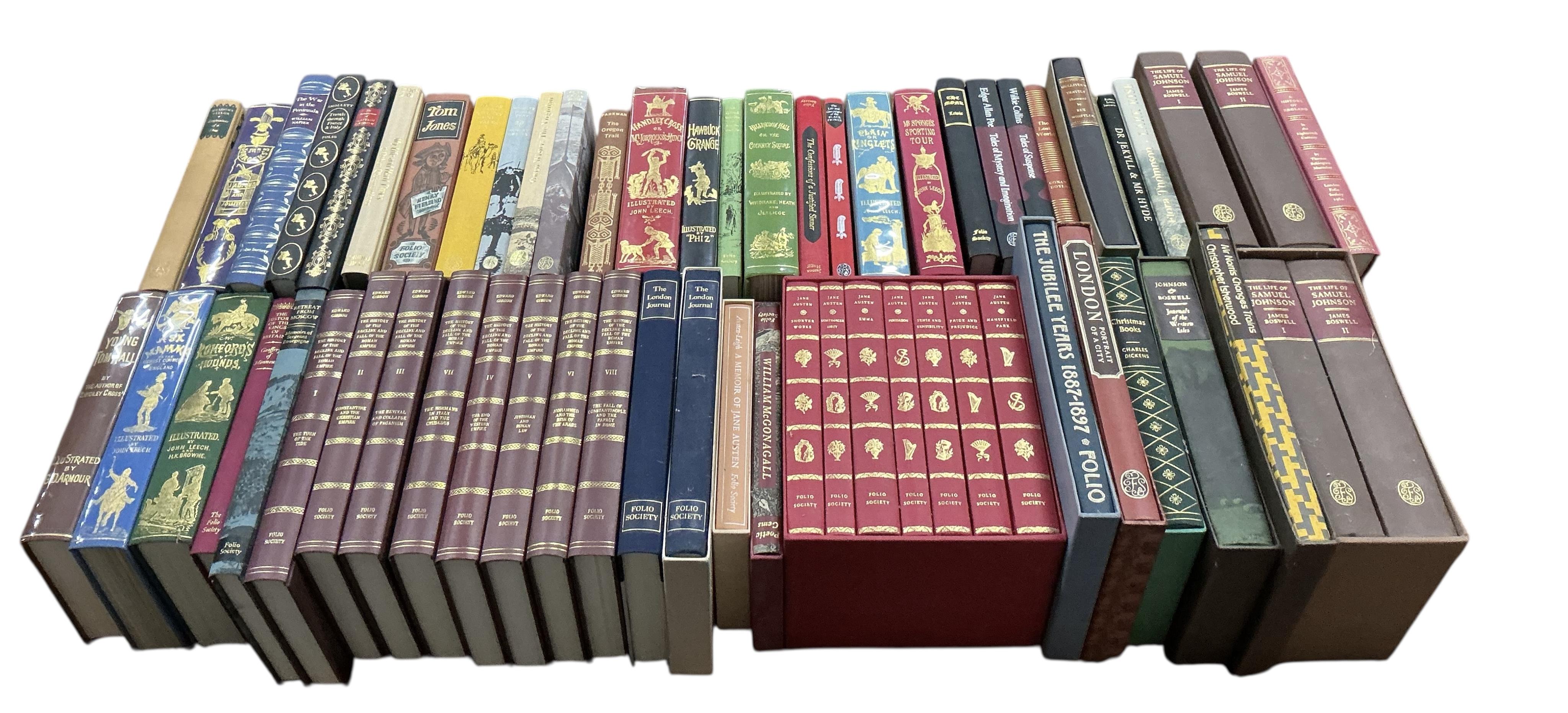 Approximately 62 Folio Society volumes